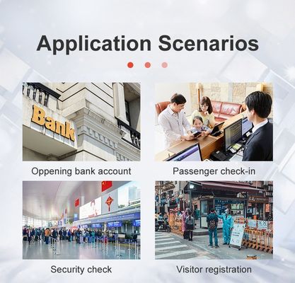 Speed USB 2.0 Interface Passport Scanner Merchant for Airport Hotel Security Scanner