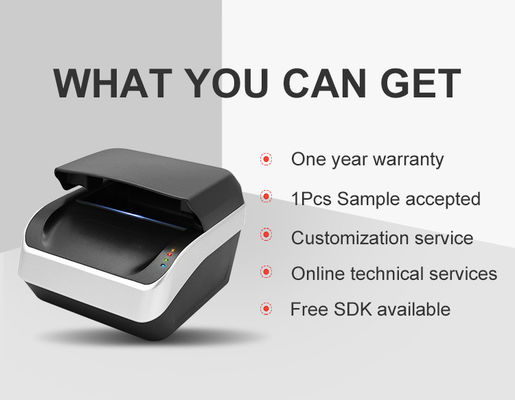 Optical Resolution of 2592x1944 Sinosecu Passport Reader with 175*199*140mm Dimension