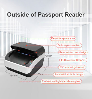 Auto-Detect and Scan Support ICAO Doc 9303 Software Development Kit SDK in Black Color