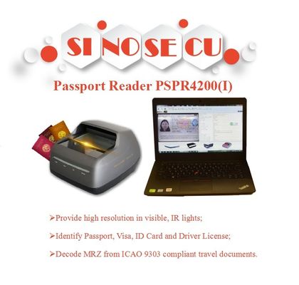 Compact 235*250*148mm Drivers License Scanner and Hotel Passport Reader with SDK