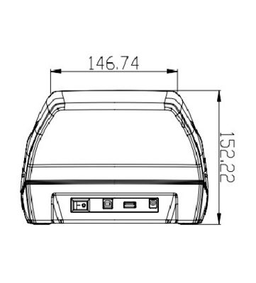 Visible Illumination Sinosecu e-Passport Reader and Scanner with 24 Bit Colour Depth