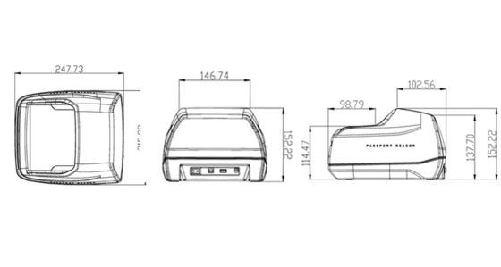 1- Casino Card Scanner Card Reader with Free SDK RFID Reader 3.0 Megapixels