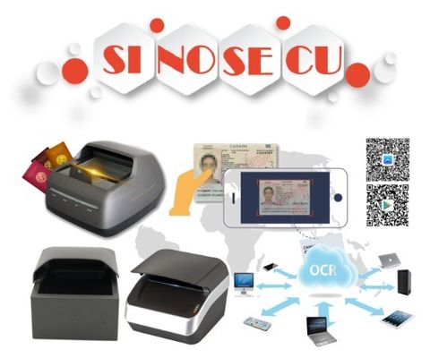 Passport Size Document Scanner Sinosecu USB2.0 MRZ Biometric Reader for University