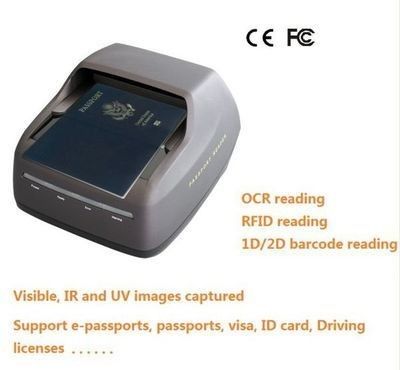 Sinosecu Passport Reader OCR MRZ epassport scanner PSPR4200 with free SDK system integrate