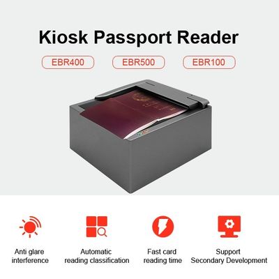 MRZ OCR Passport Reader OEM with 400DPI Resolution and SDK Software Easy to Integrate