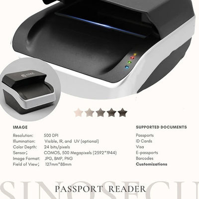 MRZ ID scanner APR5300 I passport reader visa reader with free system integration SDK